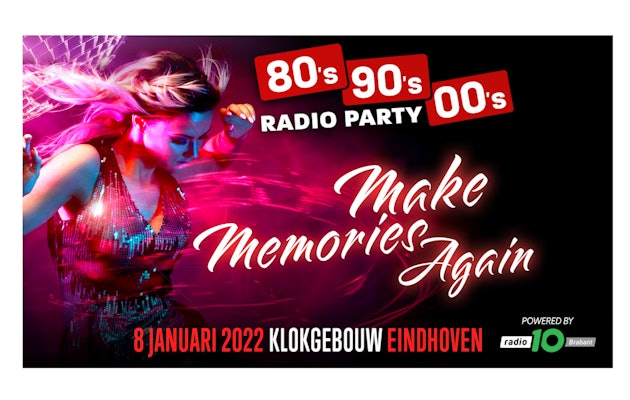 Samen naar de 80's 90's & 00's Radio Party in Eindhoven! 